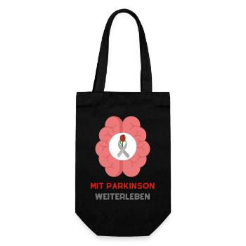 Living on with Parkinson's: Strength and Hope - Gift Bag for Bottles - black - Front