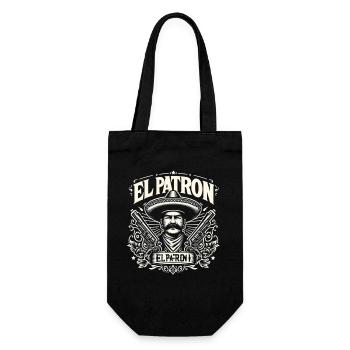 El Patron Sombrero Gangster Graphic - Gift Bag for Bottles - black - Front