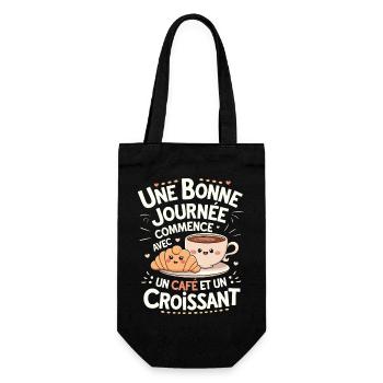 Café Humour Cadeau Pour les Amateurs de Café - Sac à bouteille - noir - Devant
