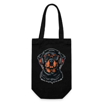 Rottweiler Lunettes de soleil Casque Chiens Chien - Sac à bouteille - noir - Devant