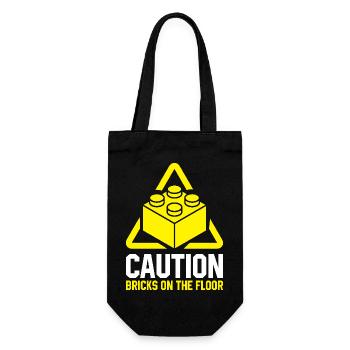 Brick Builder Brick Building Master Builder - Gift Bag for Bottles - black - Front