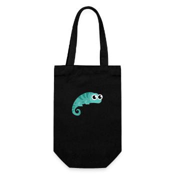 Einzigartiges und Wandelndes Chamäleon - Geschenkbeutel für Flaschen - Schwarz - Vorne