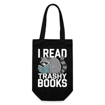 I Read Trashy Books 10 - Geschenkbeutel für Flaschen - Schwarz - Vorne