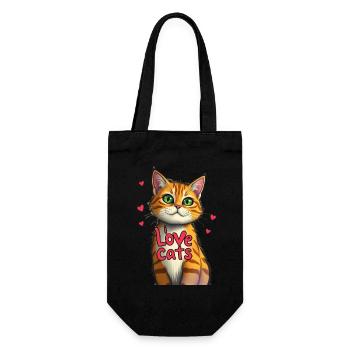 J’adore les chats photo - Sac à bouteille - noir - Devant