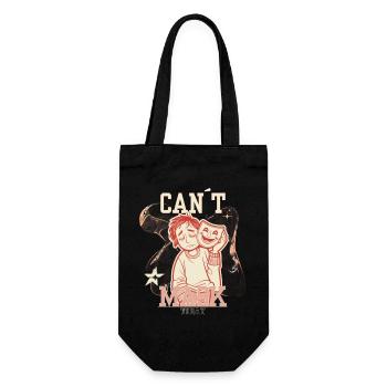 Can’t Mask Today – Social Energy Not Found - Geschenkbeutel für Flaschen - Schwarz - Vorne