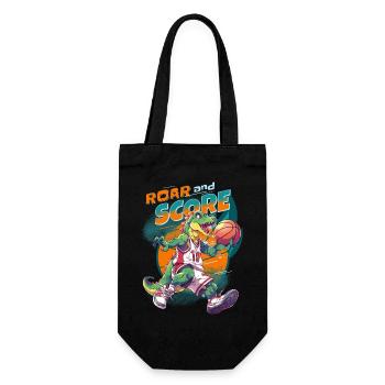 Basket-ball dinosaure T-Rex joueur de basket-ball - Sac à bouteille - noir - Devant