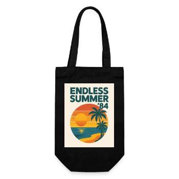 Endless Summer '84 - Geschenkbeutel für Flaschen - Schwarz - Vorne