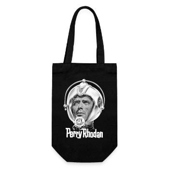 PERRY RHODAN Kopf - Geschenkbeutel für Flaschen - Schwarz - Vorne