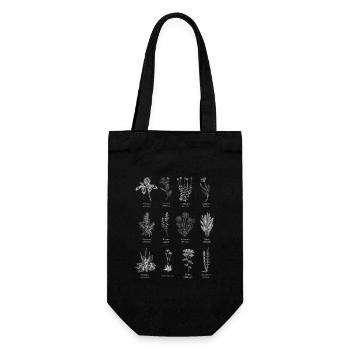 Magie des herbes sauvages - la nature dans sa forme la plus pure - Sac à bouteille - noir - Devant