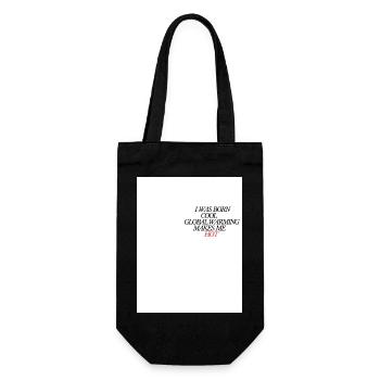 Je suis né frais réchauffement climatique chaud - Sac à bouteille - noir - Devant