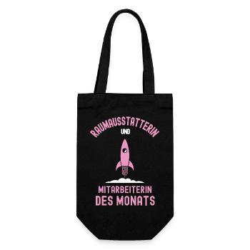 Best Interior Decorator Employee of the Month - Gift Bag for Bottles - black - Front