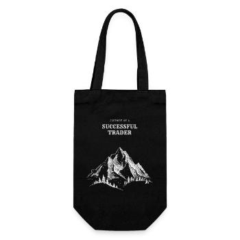 Journey of a Successful Trader - Geschenkbeutel für Flaschen - Schwarz - Vorne