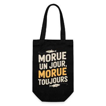 Once cod Cod - Gift Bag for Bottles - black - Front