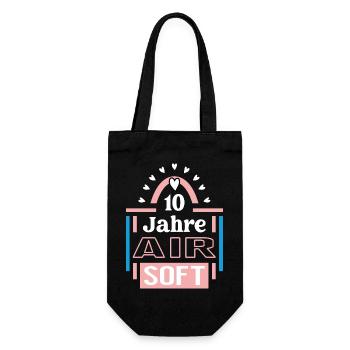 Airsoft Anniversary 10 Years Coach Player - Gift Bag for Bottles - black - Front