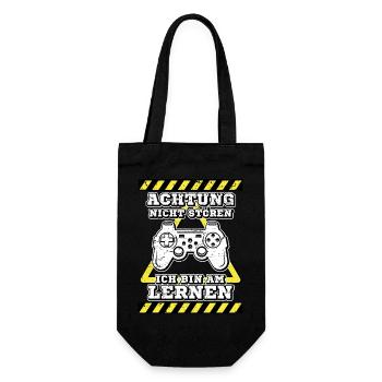 Gamer - Geschenkbeutel für Flaschen - Schwarz - Vorne