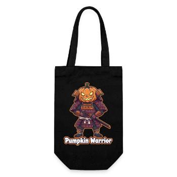 Pumpkin Warrior im Samurai Armor - Geschenkbeutel für Flaschen - Schwarz - Vorne