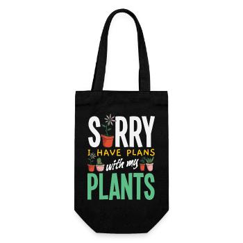 Garten- Und Pflanzenliebhaber Geschenke - Geschenkbeutel für Flaschen - Schwarz - Vorne