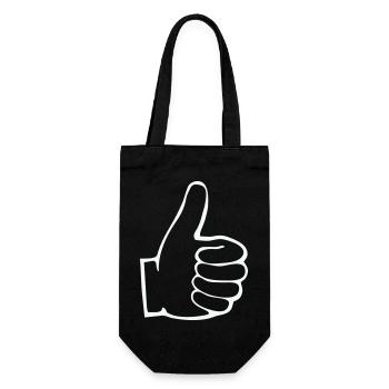 Plan du pouce levé - Sac à bouteille - noir - Devant