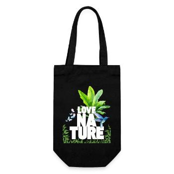 Aime la nature - Sac à bouteille - noir - Devant