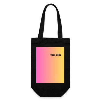 VOLL_COOL - Geschenkbeutel für Flaschen - Schwarz - Vorne