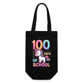 100th Day Of School 100 Day Of School Kids - Gift Bag for Bottles - black - Front