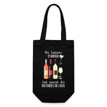 Histoires d'amour et crus - Sac à bouteille - noir - Devant