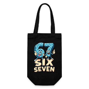 US Flag 67 Memes Six Seven - Gift Bag for Bottles - black - Front