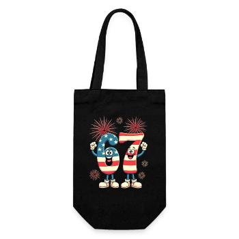 US Flag 67 Memes Six Seven - Gift Bag for Bottles - black - Front