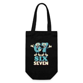 US Flag 67 Memes Six Seven - Gift Bag for Bottles - black - Front