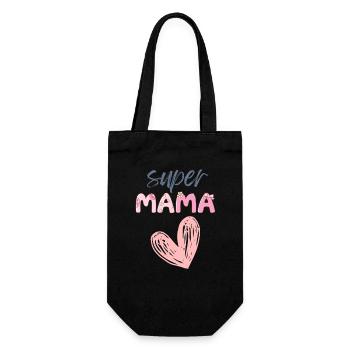 Super Mama - Heart Design - Sac à bouteille - noir - Devant