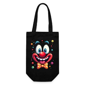 Carnival Clown Costume Carnival Carnival - Gift Bag for Bottles - black - Front