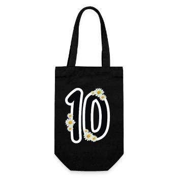 10 Years Birthday Tenth Birthday Shirt - Gift Bag for Bottles - black - Front