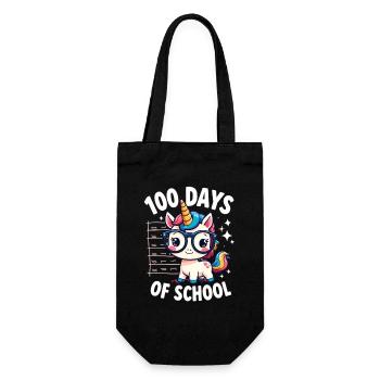 100th Day Of School 100 Day Of School Kids - Gift Bag for Bottles - black - Front