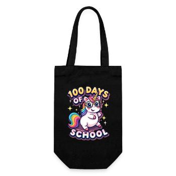 100th Day Of School 100 Day Of School Kids - Gift Bag for Bottles - black - Front