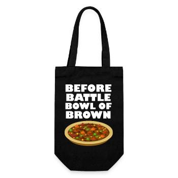 Vor dem Battle Bowl of Brown - Geschenkbeutel für Flaschen - Schwarz - Vorne
