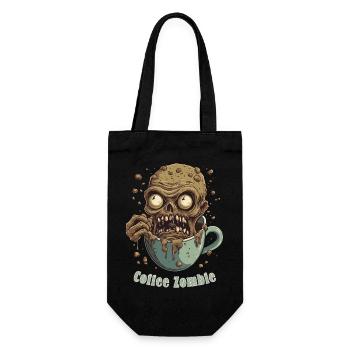 Coffee Monster - Caffeine Zombie - Morning Grouch - Gift Bag for Bottles - black - Front