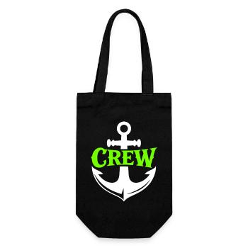 Neon Anchor Crew Motif - Gift Bag for Bottles - black - Front