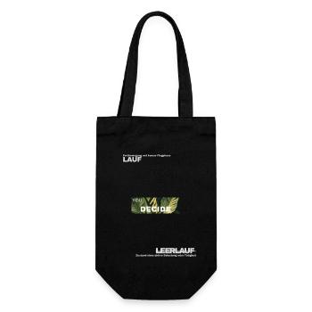 Decisions – Leaf Green Motif - Gift Bag for Bottles - black - Front