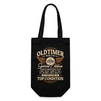 Vintage 1956 Vintage Birthday Vintage Gift - Gift Bag for Bottles - black - Front