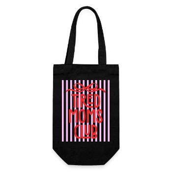 Tired Moms Club - Müde Mütter Club - Gift Bag for Bottles - black - Front