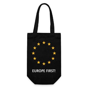 Europe First! Europe First! (2C) - Gift Bag for Bottles - black - Front