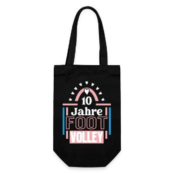Joueur de footvolley anniversaire de 10 ans - Sac à bouteille - noir - Devant