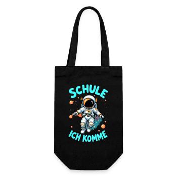 Schulkind 2026 Einschulung 2026 Schulanfang - Geschenkbeutel für Flaschen - Schwarz - Vorne