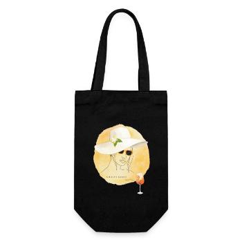 Design Été Amalfi Mood Lemon - Sac à bouteille - noir - Devant