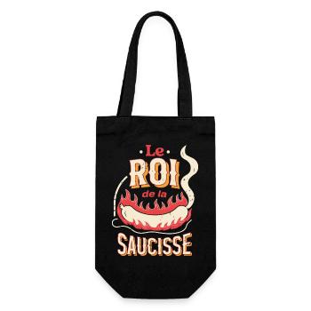 Le Roi de la Saucisse - Sac à bouteille - noir - Devant