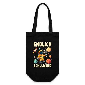 Schulkind 2026 Einschulung 2026 Schulanfang - Geschenkbeutel für Flaschen - Schwarz - Vorne