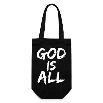 Dieu est tout - Sac à bouteille - noir - Devant
