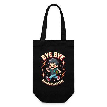 School Child 2026 School Enrollment 2026 Back to School - Gift Bag for Bottles - black - Front