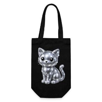 Paillettes disco pour chat - Sac à bouteille - noir - Devant