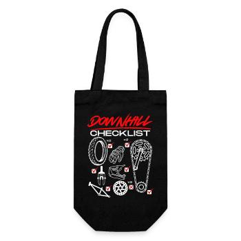 Bicycle Checklist Design - Gift Bag for Bottles - black - Front